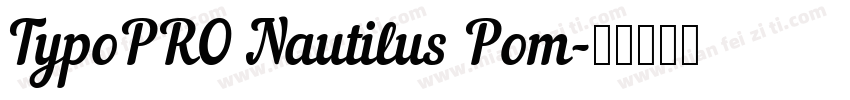 TypoPRO Nautilus Pom字体转换